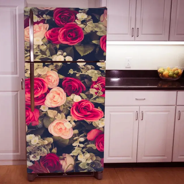 Vinyl Wallpaper Sticker for Fridge Door (Multicolor, 60x160 cm)
