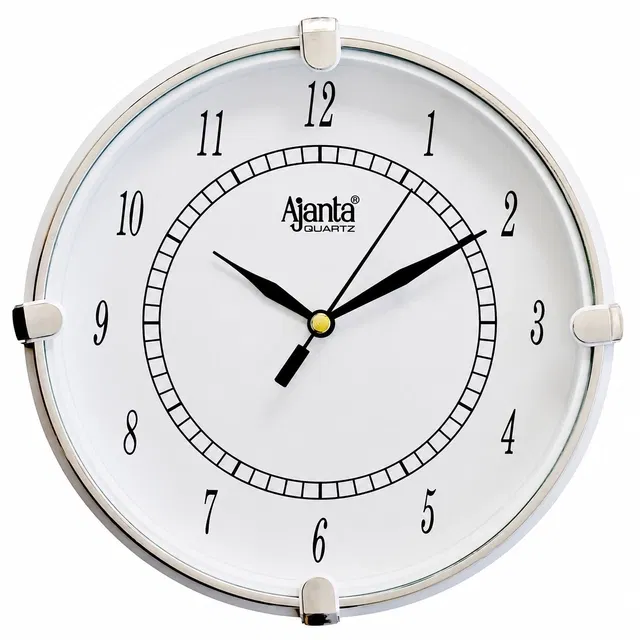 Ajanta Analog Wall Clock, Small [8" × 8"], Plastic (Multicolor)