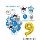 9th Happy Birthday Balloon Decoration,Blue,Set Of 1
