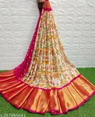 Georgette Printed Saree for Women 