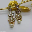 Alloy Kundan Earring for Women & Girls, White