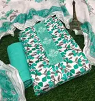 Cotton Printed Unstitched Dress Material for Women 