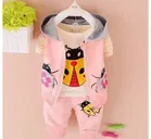 Hosiery Cotton Printed Clothing Set for Boys, Pink 