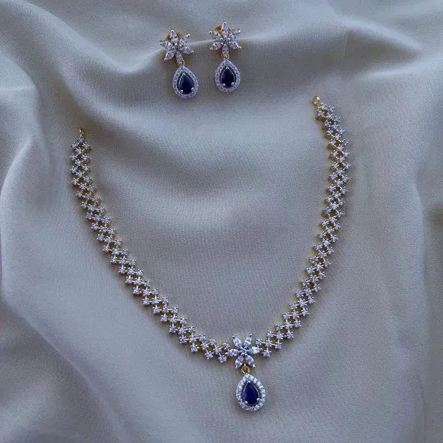 Party Wear Jewellery Set for Women (Copper, Free Size)