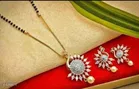 Alloy Mangalsutra with Earrings for Women 
