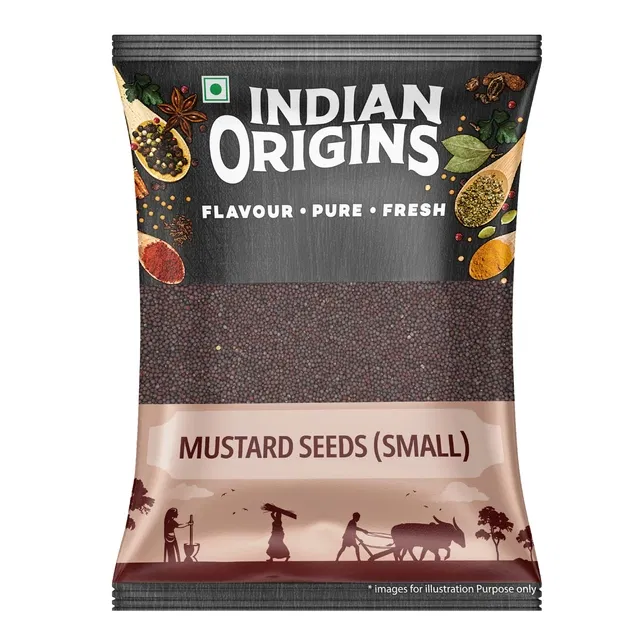 इंडियन ओरिजिन्स मस्टर्ड सीड्स (ब्लैक) (स्मॉल) 100 g