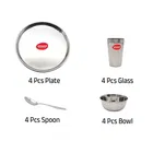 JENSONS 16 Pieces steel dinner set 