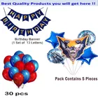 Bat Man Theme Birthday Decoration,Navy Blue,Set Of 1
