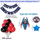 Super Man Theme Birthday Decoration,Navy Blue,Set Of 1