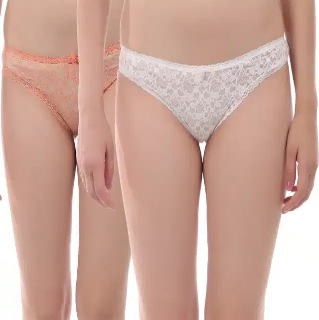 Cotton Blend Panties for Women (Pack of 2) (Multicolor, XXL)