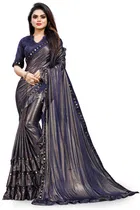 Lycra Blend Embellished Saree for Women 