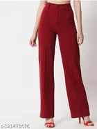 Cotton Blend Trouser for Women 