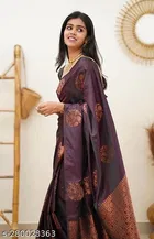 Banarasi Silk Blend Jacquard Saree for Women 