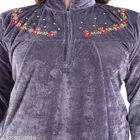 Velvet Nightdress Set for Women 