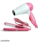 Plastic Hair Dryer with Straightener 