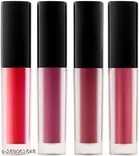 Liquid Lipstick for Women, Multicolor, Pack of 4