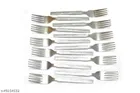 Steel Fork Set, Silver, Pack of 12