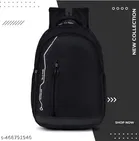 Polyester Backpack for Men & Women, Black