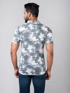 Lycra solid Shirt for Men, Cloud Grey 