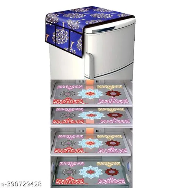 Fridge Cover Set (Multicolor, Set of 5)