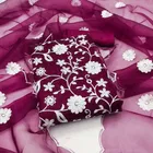 Organza Unstitched Dress Material for Women 