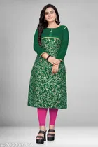 Banarasi Silk Printed Kurti for Women 