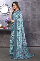 Georgette Printed Saree for Women 