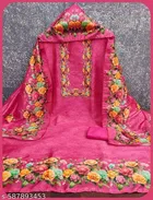 Embroidered Floral Patiala Suit for Women 