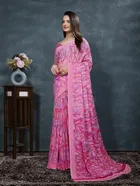 Georgette Printed Saree for Women 