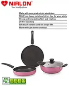 Aluminium Non Stick Tawa, Sauce Pan, Kadahi with Lid & Spatulas 
