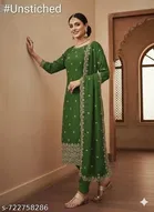 Vichitra Silk Punjabi/All Over Suits for Women 