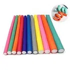 Rubber Hair Curling Twist Flexi Sticks (Multicolor, Pack of 10)