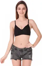 Cotton Blend Non Padded Bra for Women 