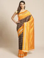 Mysore Silk Printed Saree for Women 
