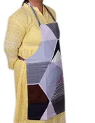 Cotton Checkered Kitchen Aprons 