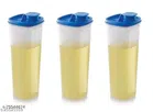 Plastic Oil Dispenser Bottle (Blue, 1000 ml) (Pack of 3)