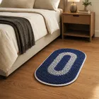 Small Cotton Doormats, Multicolor, 13x20 inch, Pack of 4 for Home