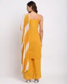 Cambric Cotton Embroidered Kurta with Pant & Dupatta for Women 