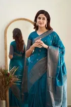 Banarasi Silk Printed Saree for Women 