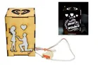 Love Wishes Wooden LED Table Lamp 