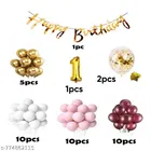 49 Pcs 1st Birthday Decoration kit, Multicolour, Set of 1