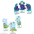 Bookford Exciting Puzzle Combo Set of 2 Jigsaw Puzzle - Action Words & 3 Piece Addition & Subtration Learning Game