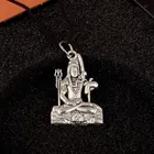 Silver Covered Alloy Lord God Mahadeva Shiv Shankar Bholenath, Fashion Necklace Pendant /chain not inclued 