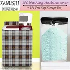KANUSHI Industries® Washable & Dustproof Top Load Semi-Automatic Washing Machine Cover+ 1 Pc Surf Power Storage Box 