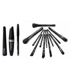 Lenon Combo of Liquid Eyeliner Mascara&Eybrow Pencil Brush 