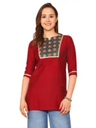 Silk Embellished Top for Women 