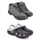 Combo of Casual Shoes with Clogs for Men 