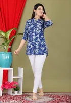 Rayon Three Quarter Sleeves Top for Women 