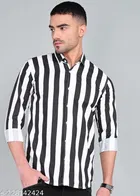 Cotton Blend Printed Shirt for Men, Multicolor 