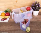 Plastic 3 in 1 Storage Container with Spoons 